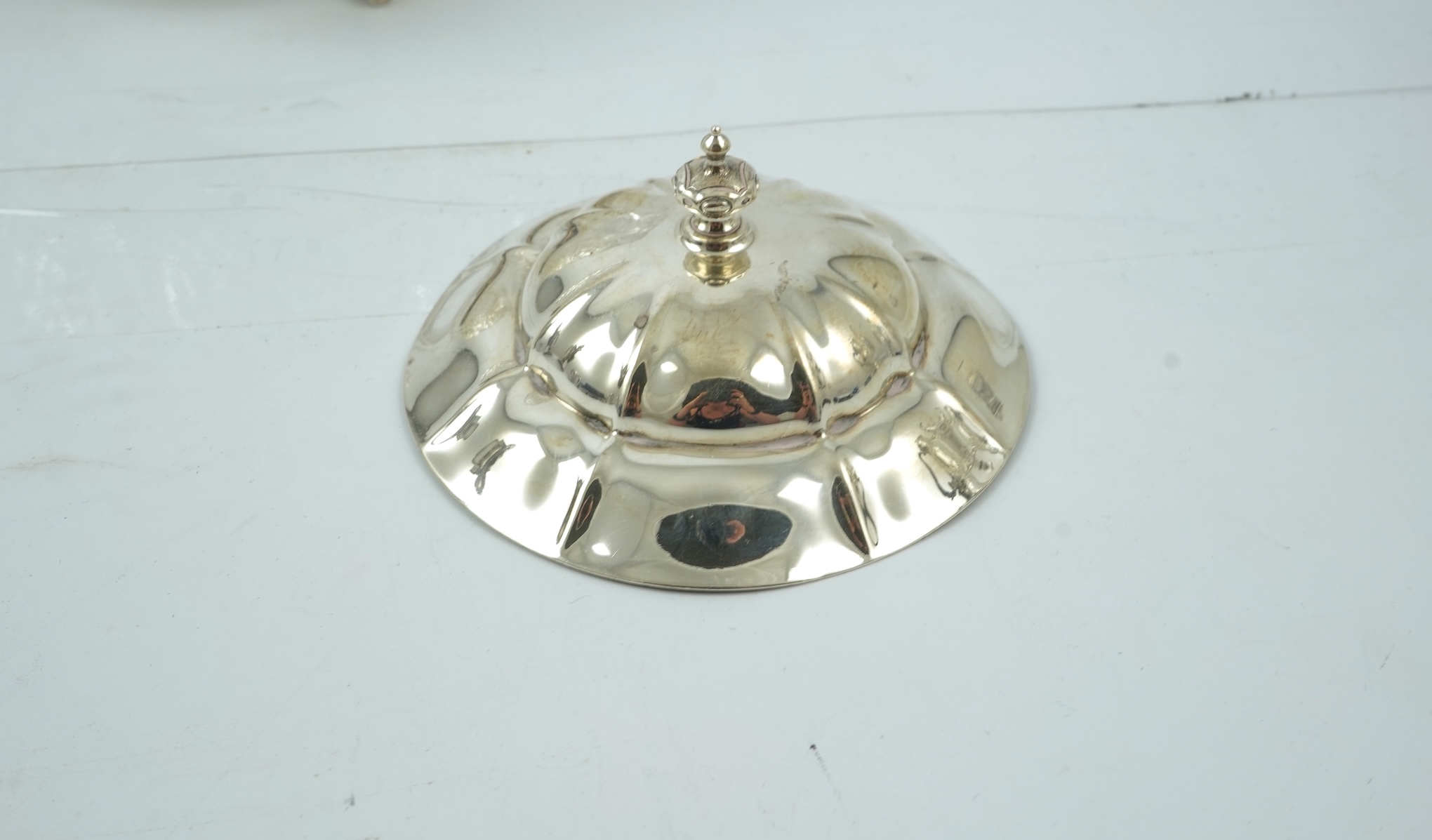 A late Victorian silver mounted cut glass biscuit barrel, by Atkin Brothers